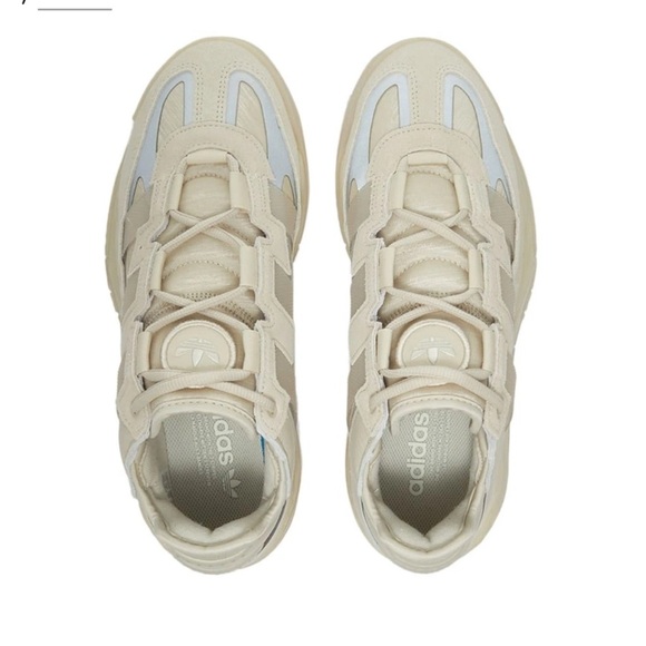 Adidas Cream Sneakers Retro-Inspired Chunky Sole - Picture 2 of 7